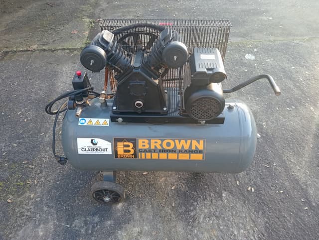 Brown 100l compressor