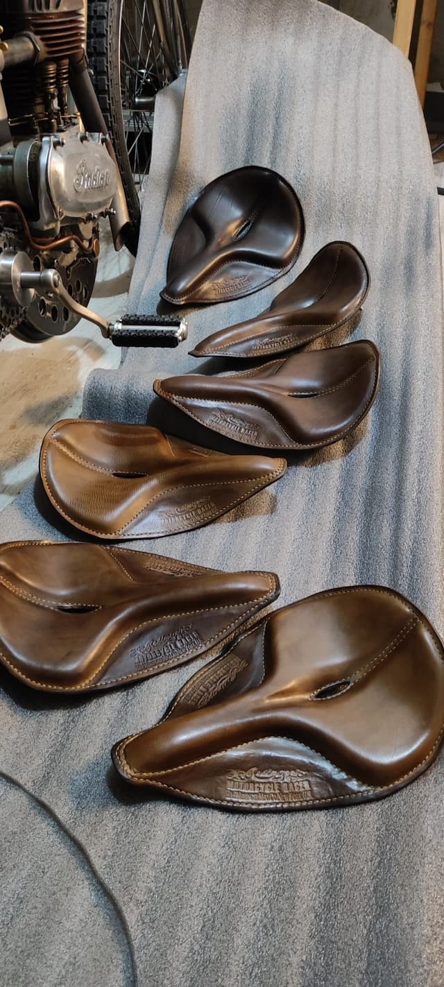 Leather Mesinger Racer Seat